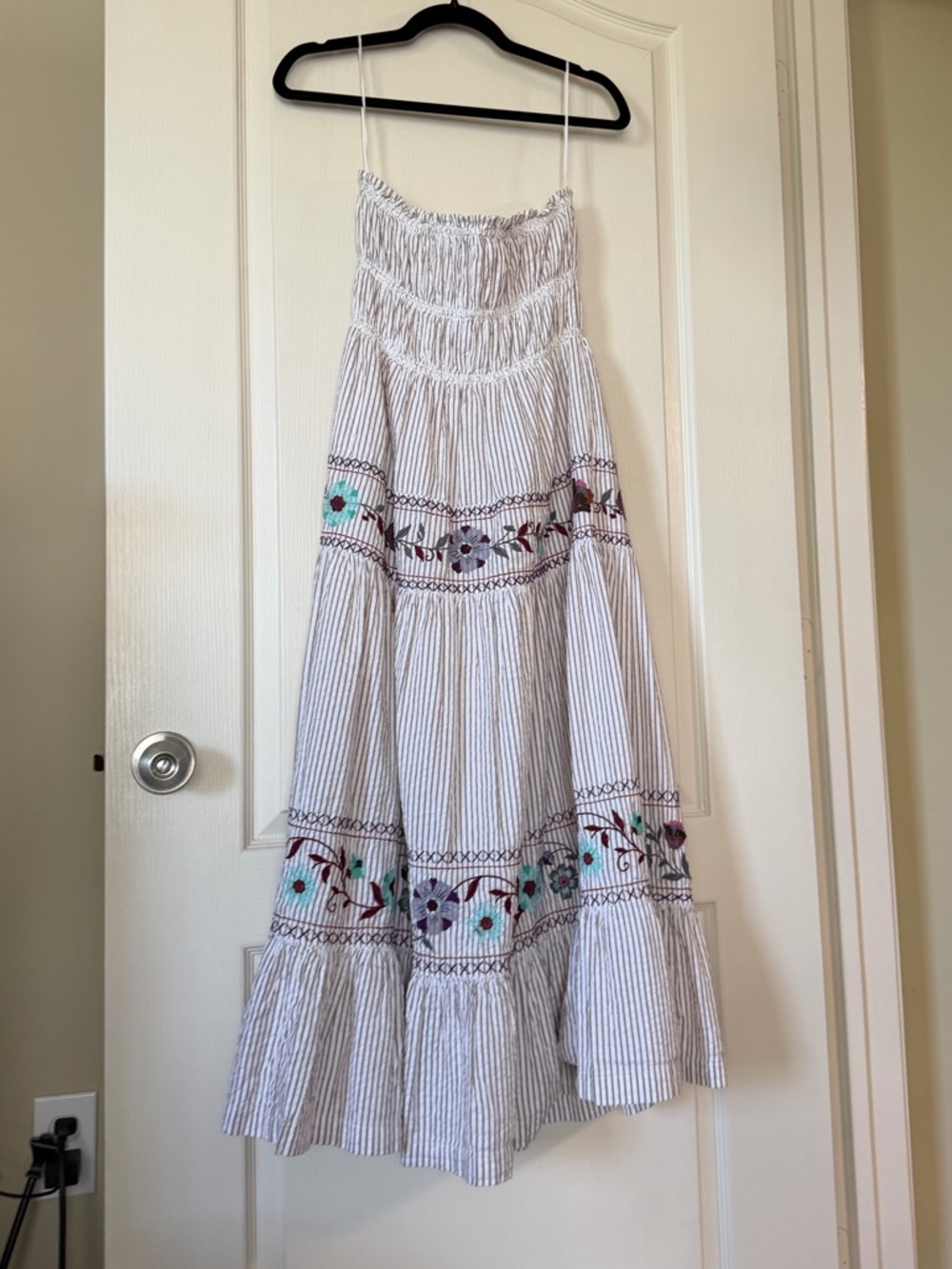 Free People Boho Strapless Maxi Dress